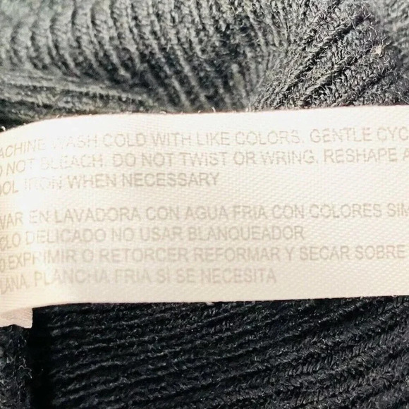 CAROLYN TAYLOR Women Long Sleeve Pull Over Studs Black Knit Sweater Extra Large - Picture 10 of 10